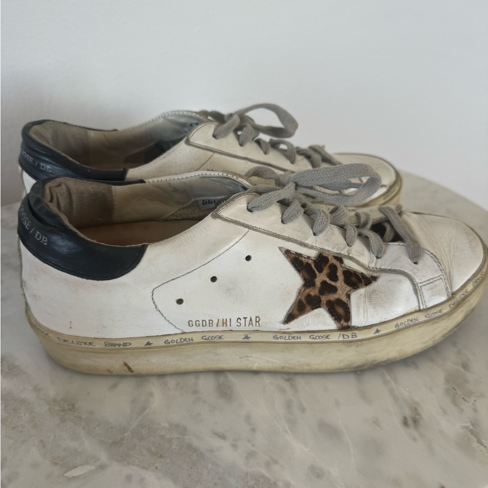Golden Goose Leopard High-Star sneakers